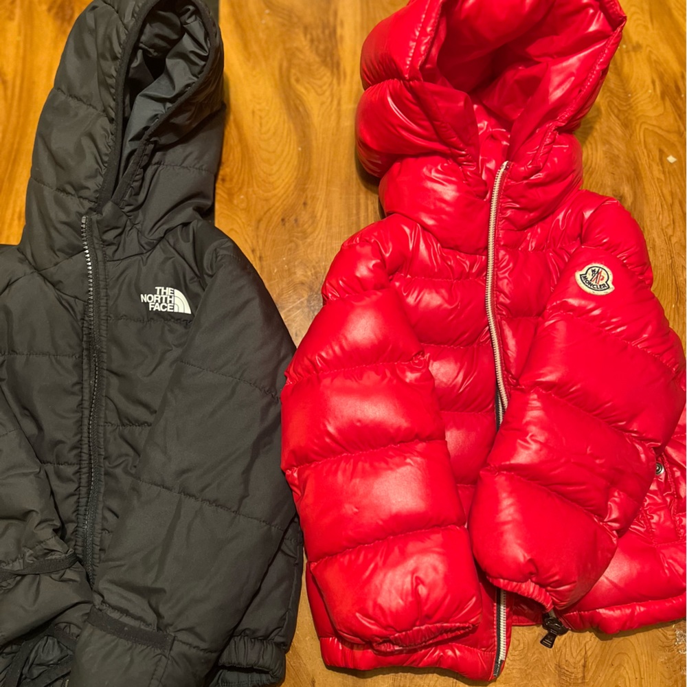 Kids moncler and northface